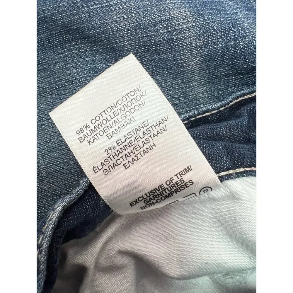 Silver Eddie Dark Wash Stretch Men’s Blue Jeans Size 36x34